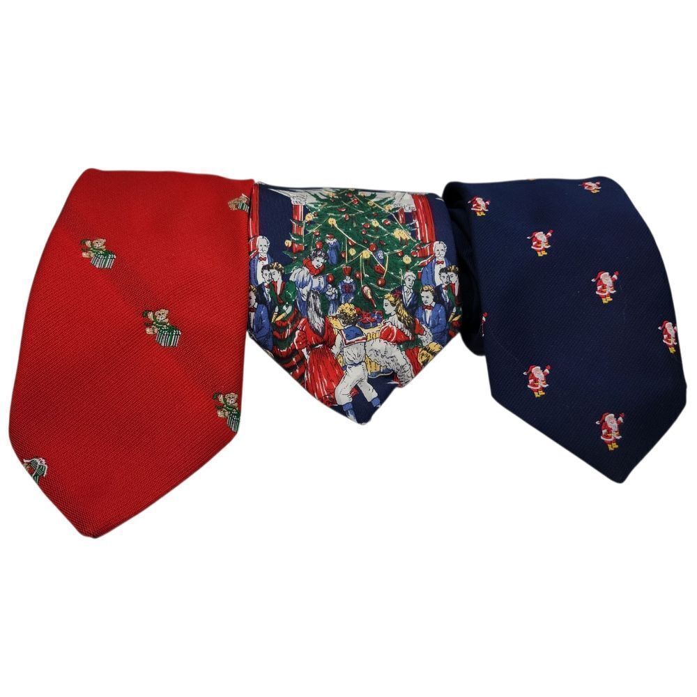 Vintage Men's Christmas Tie Bundle